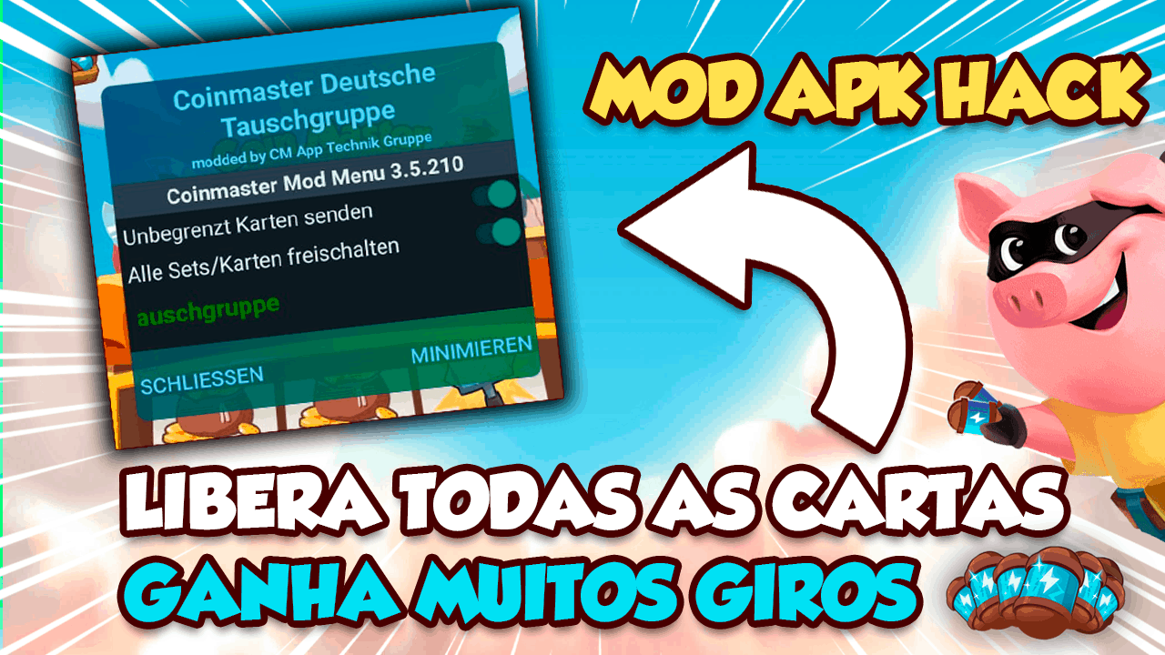 Giros e Moedas Grátis link Coin Master APK برای دانلود اندروید