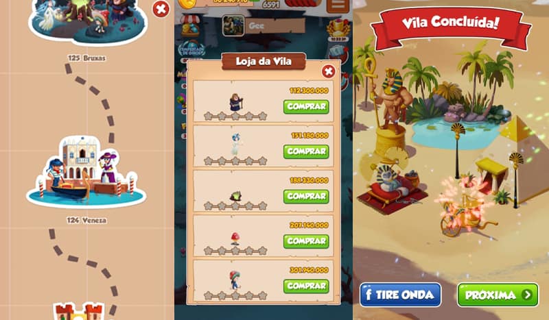 Valor das vilas de Coin Master: saiba tudo para desbloquear no jogo