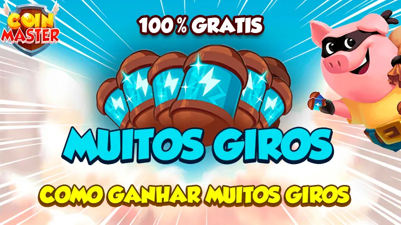 GIROS INFINITOS E MOEDAS INFINITAS NO COIN MASTER